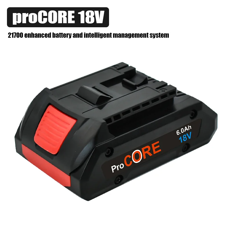 

Built in 21700 battery Pro core18V 6000mAh Lithium-Ion Battery Pack GBA18V80 for Bosch 18 Volt MAX Cordless Power Tool Drills