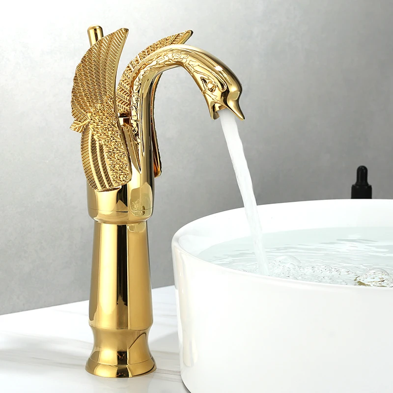 Brass Archaistic Swan Faucet Wash Basin Tap Hot and Cold Water Tap Bathroom Cabinet Faucet Gold Retro Water Mixer
Brass Archaistic Swan Faucet Wash Basin Tap Hot and Cold Water Tap Bathroom Cabinet Faucet Gold Retro Water Mixer