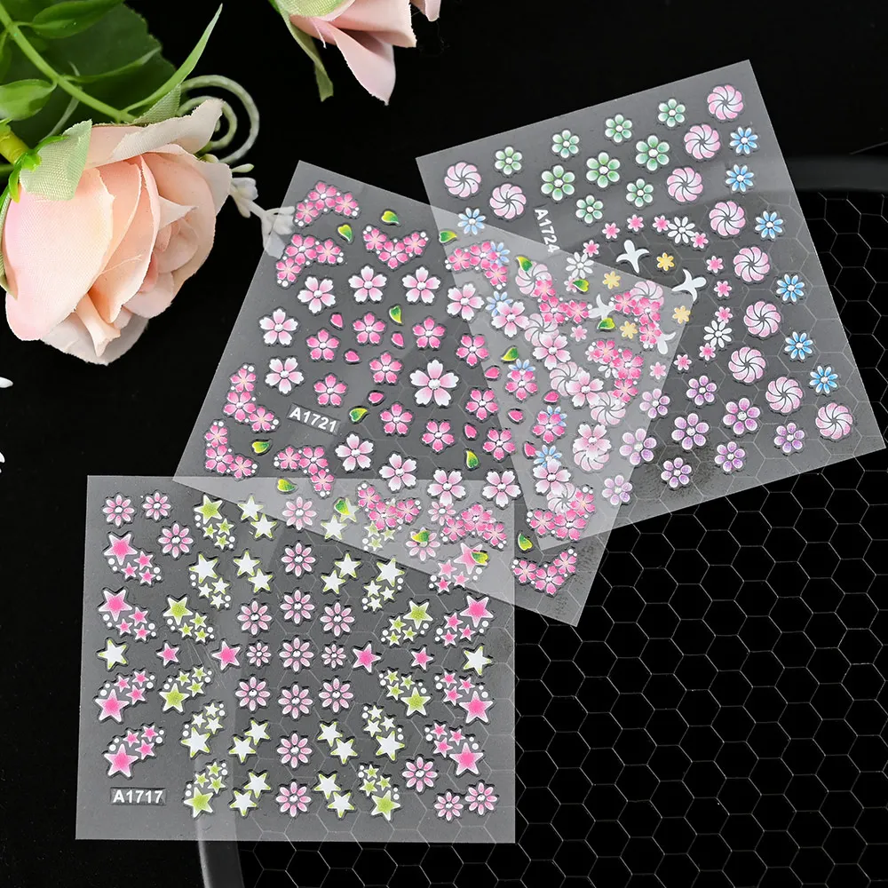 6pcs Cherry Blossoms 3D Nail Sticker Pink Sakura Adhesive Slider Floral Decals For Nail Art Decoration DIY Manicure Accessories
6pcs Cherry Blossoms 3D Nail Sticker Pink Sakura Adhesive Slider Floral Decals For Nail Art Decoration DIY Manicure Accessories
