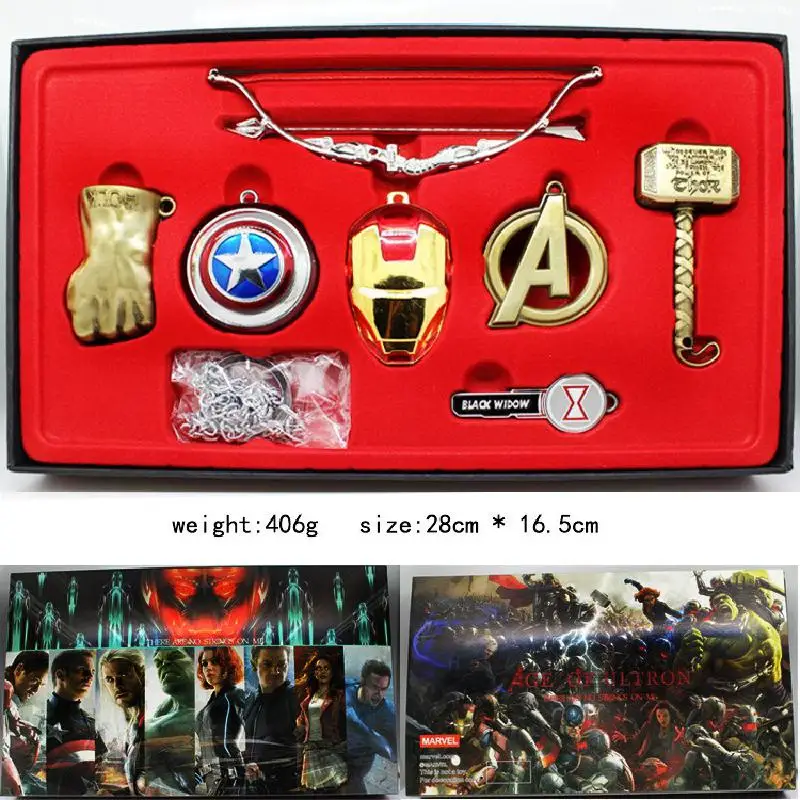 Disney Marvel The Avengers Cosplay Weapons Necklace Keychains Mask Badge Bow And Arrow Fist Shield Thor Hammer Metal Toys
Disney Marvel The Avengers Cosplay Weapons Necklace Keychains Mask Badge Bow And Arrow Fist Shield Thor Hammer Metal Toys