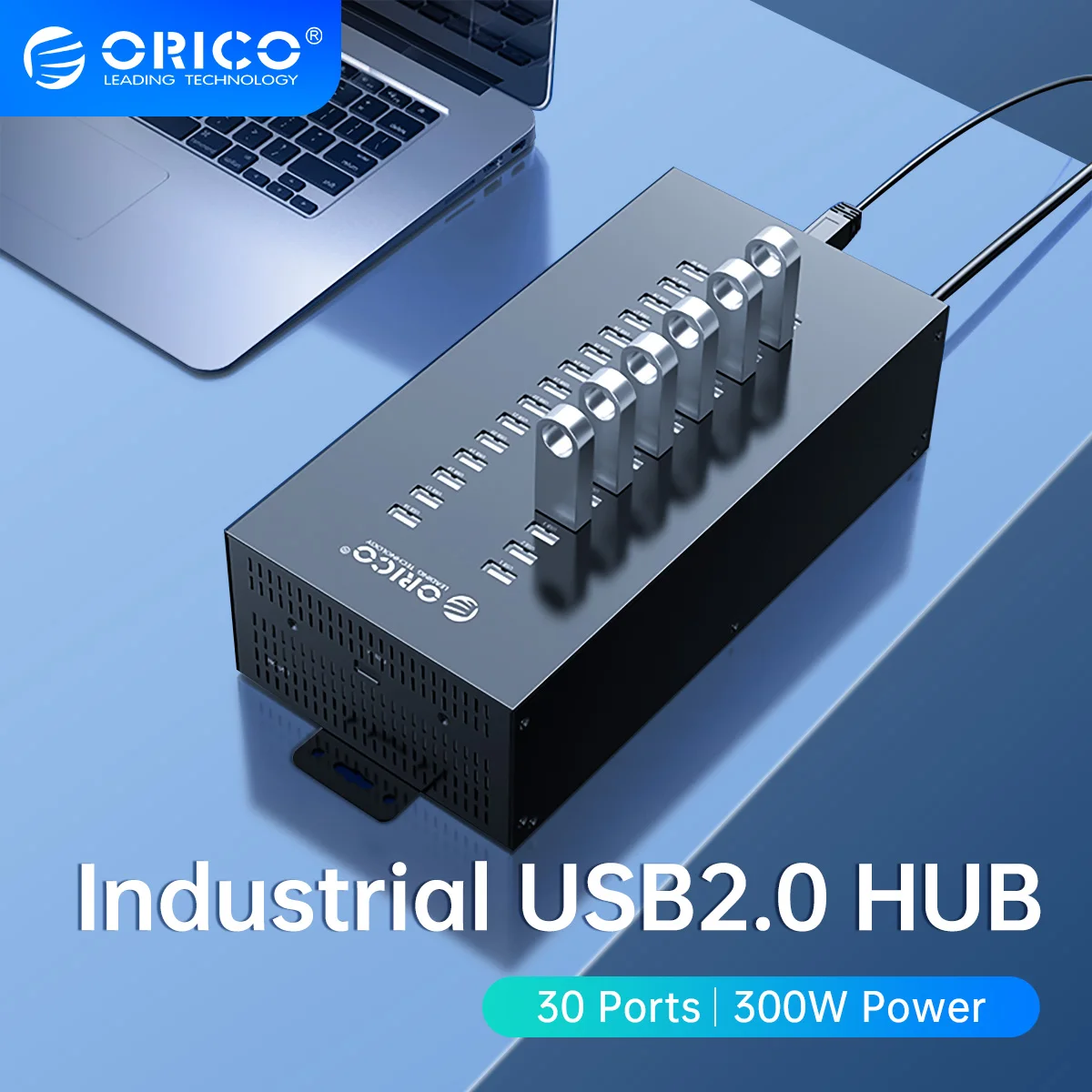 ORICO HUB 30-Ports USB Ports Industrial USB2.0 HUB USB Splitter for TF SD-Compatible Card Reader U-Disk Data Test Batch Copy
ORICO HUB 30-Ports USB Ports Industrial USB2.0 HUB USB Splitter for TF SD-Compatible Card Reader U-Disk Data Test Batch Copy