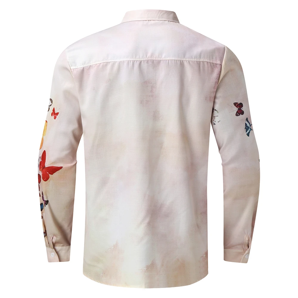 Polyester Men Shirt Men Tops Butterfly Print Button Up Shirt Cardigan Casual Fashion Long Sleeve Loose Plus Size
Polyester Men Shirt Men Tops Butterfly Print Button Up Shirt Cardigan Casual Fashion Long Sleeve Loose Plus Size