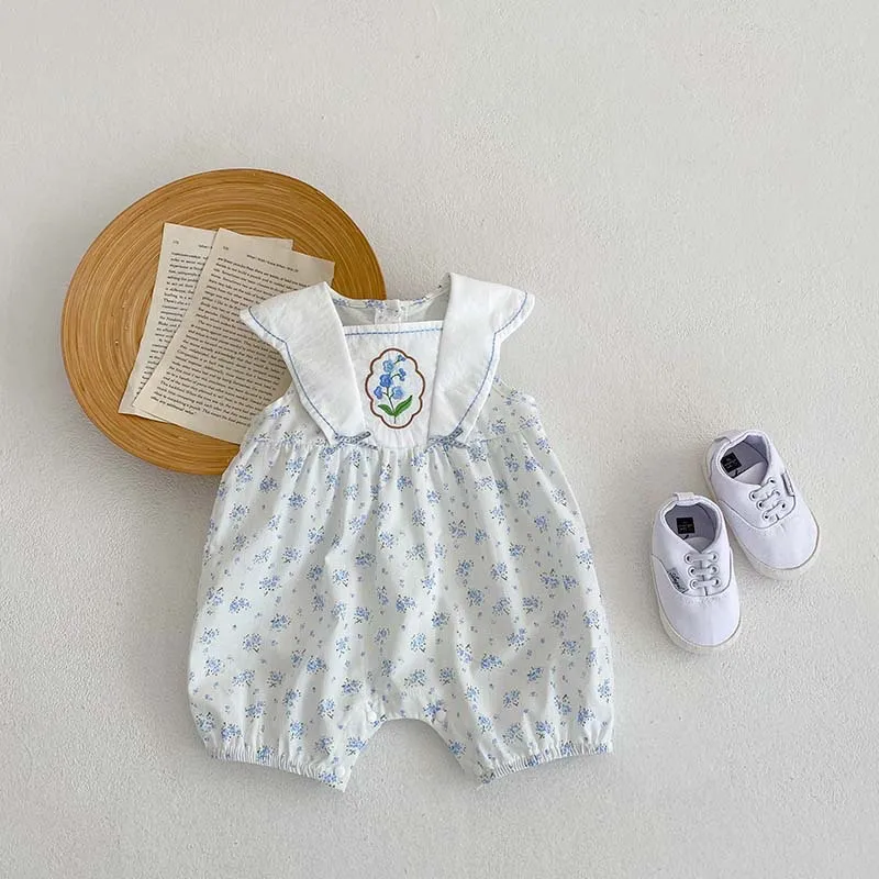 Summer Baby Girl Floral Romper 0-24Months Newborn Kids Sleeveless Embroidery Flower Cotton Jumpsuit Bow Outfit Princess Clothes
Summer Baby Girl Floral Romper 0-24Months Newborn Kids Sleeveless Embroidery Flower Cotton Jumpsuit Bow Outfit Princess Clothes