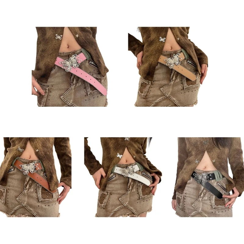 Регулируемый поясной ремень, крутой ремень с пряжкой-бабочкой для девочек, шорты, женские аксессуары
Регулируемый поясной ремень, крутой ремень с пряжкой-бабочкой для девочек, шорты, женские аксессуары