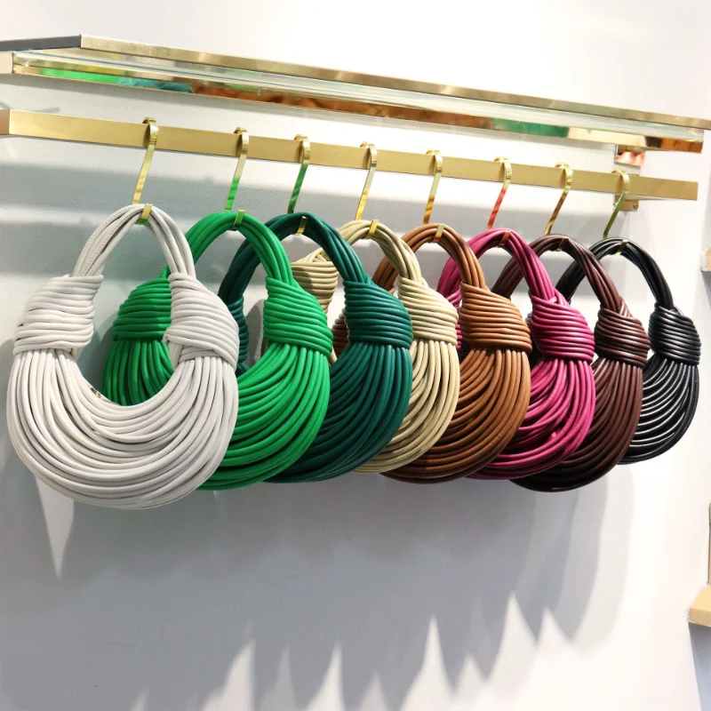 High Quality Pure Color Design Handbag Hand Knitting Minority Cowhide Purses Clutches Women Fashion Party Evening Hobo Tote Bags
High Quality Pure Color Design Handbag Hand Knitting Minority Cowhide Purses Clutches Women Fashion Party Evening Hobo Tote Bags