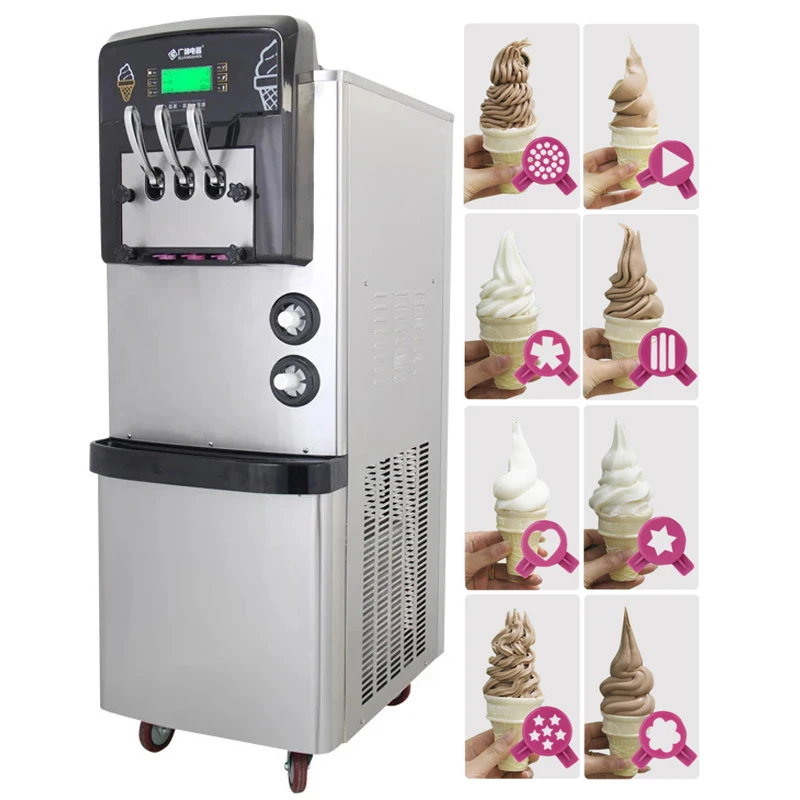 36-42L/H Commercial Soft Ice Cream Machine 3 Flavors Mixed taste 3300W R22/R134A Vertical Ice Cream Maker Electric 110V/220V Hot
36-42L/H Commercial Soft Ice Cream Machine 3 Flavors Mixed taste 3300W R22/R134A Vertical Ice Cream Maker Electric 110V/220V Hot