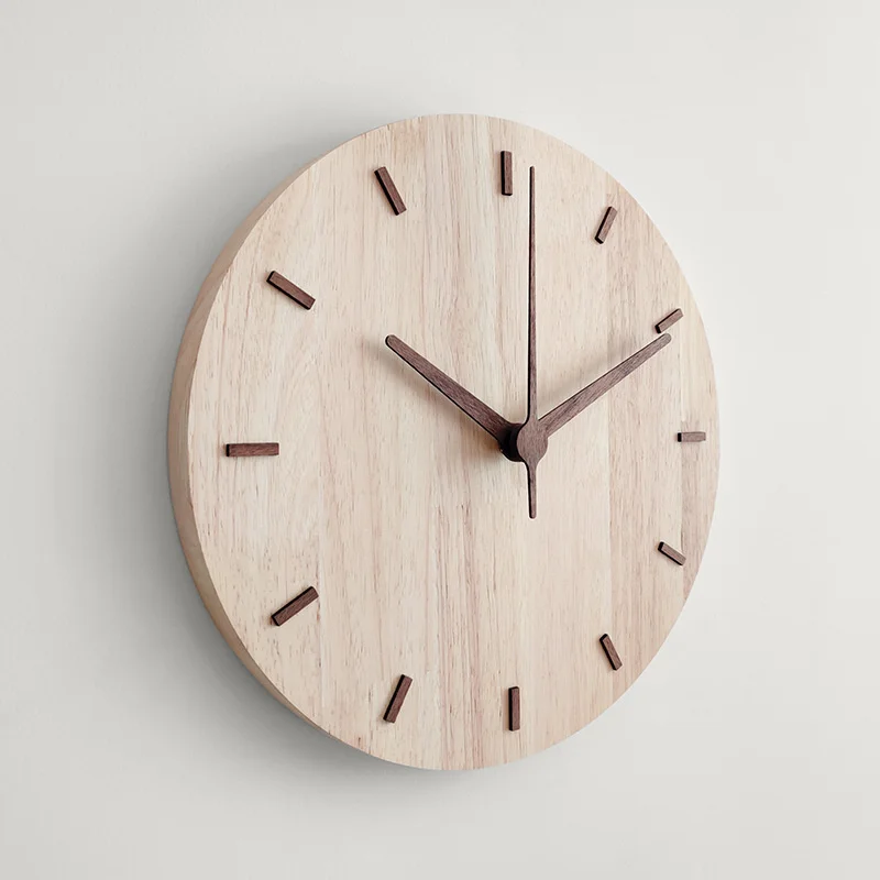 Simple Creative Nordic Hole Free Solid Wooden Wall Clock Home Living Room Wall Clock Decorative Clock Wall Clock
Simple Creative Nordic Hole Free Solid Wooden Wall Clock Home Living Room Wall Clock Decorative Clock Wall Clock