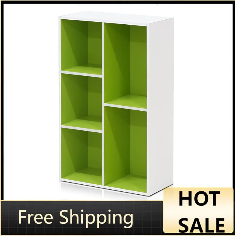 Книжный шкаф Furinno Luder/книжка/хранилище, 5-кубический, белый/зеленый
Книжный шкаф Furinno Luder/книжка/хранилище, 5-кубический, белый/зеленый