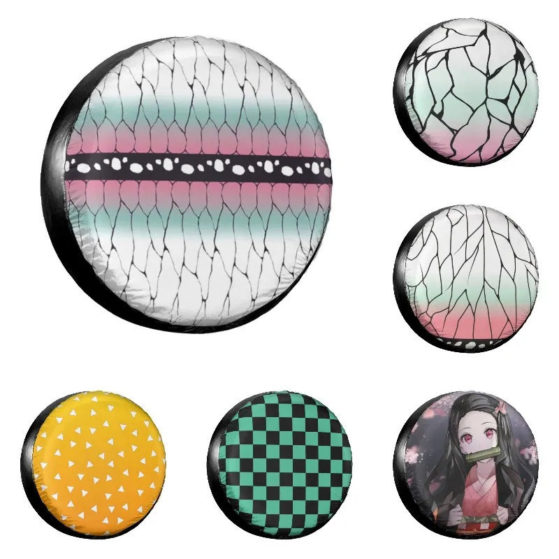 Shinobu Kimono Pattern Demon Slayer Spare Tire Cover Case Bag Kimetsu No Yaiba Wheel Covers for Jeep Pajero 14" 15" 16" 17" Inch
Shinobu Kimono Pattern Demon Slayer Spare Tire Cover Case Bag Kimetsu No Yaiba Wheel Covers for Jeep Pajero 14" 15" 16" 17" Inch