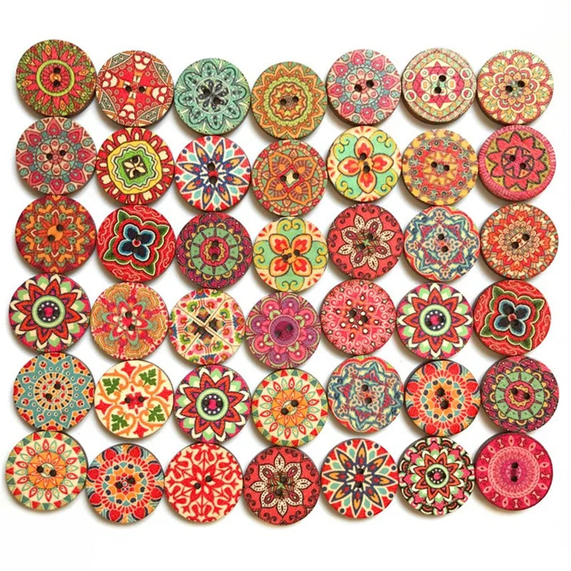 50PCS Retro Wooden Buttons 2 Holes Handwork Sewing Scrapbook Clothing Button DIY Crafts Accessories Gift Card Decor 15/20/25MM 
50PCS Retro Wooden Buttons 2 Holes Handwork Sewing Scrapbook Clothing Button DIY Crafts Accessories Gift Card Decor 15/20/25MM