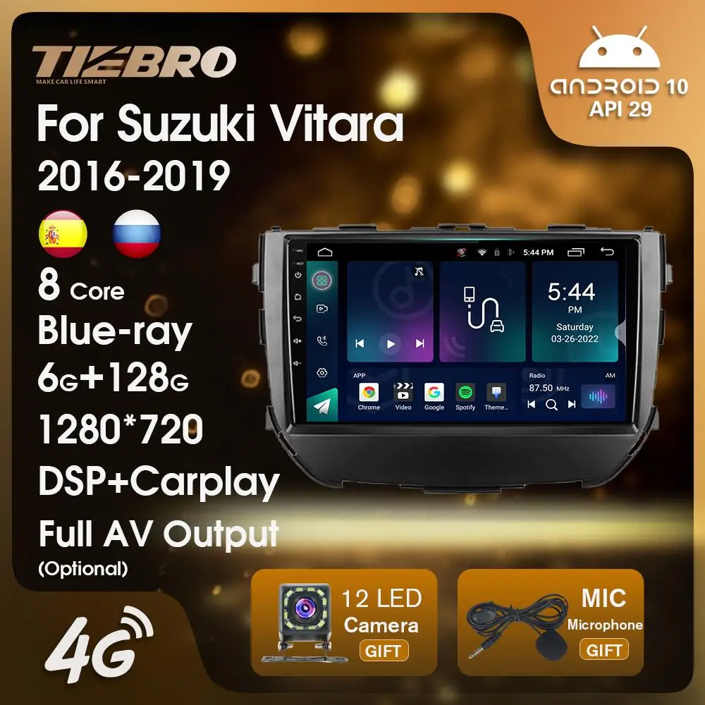 TIEBRO 2 Din Android10 Car Multimedia Player Car Radio For Suzuki Vitara Brezza 2016-2019 GPS Navigation Car Stereo Carplay IGO
TIEBRO 2 Din Android10 Car Multimedia Player Car Radio For Suzuki Vitara Brezza 2016-2019 GPS Navigation Car Stereo Carplay IGO