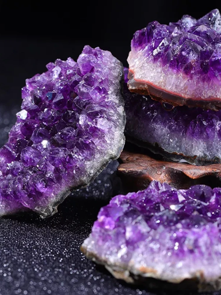 Natural Raw Amethyst Quartz Crystal Cluster Druzy 10-60g Purple Geode Healing Stones Specimen Home Decoration Crafts Ornament
Natural Raw Amethyst Quartz Crystal Cluster Druzy 10-60g Purple Geode Healing Stones Specimen Home Decoration Crafts Ornament