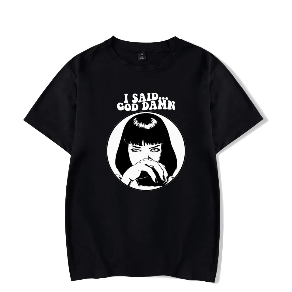 I Said God Damn Pulps Fiction T-Shirt Unisex Hipster Graphic Tee Stylish and Cool Street Style Short-sleeved T-shirts
I Said God Damn Pulps Fiction T-Shirt Unisex Hipster Graphic Tee Stylish and Cool Street Style Short-sleeved T-shirts