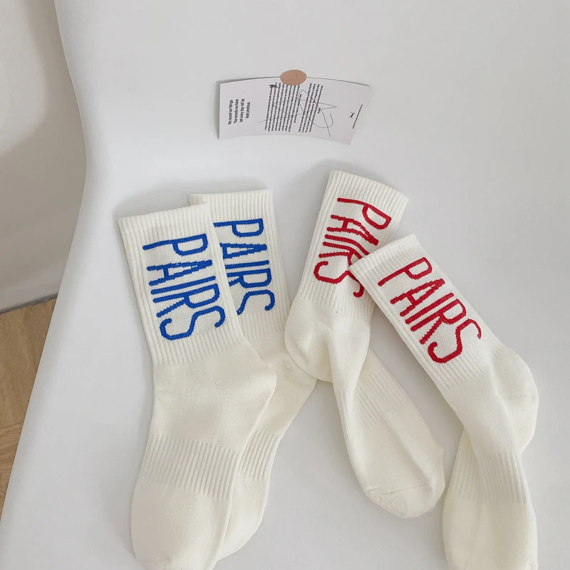 Women Socks Simple Casual White Letter PAIRS Funny Letter Japanese Cotton Socks Girl Female Hip Hop Sports Cheap Long Slippers
Women Socks Simple Casual White Letter PAIRS Funny Letter Japanese Cotton Socks Girl Female Hip Hop Sports Cheap Long Slippers