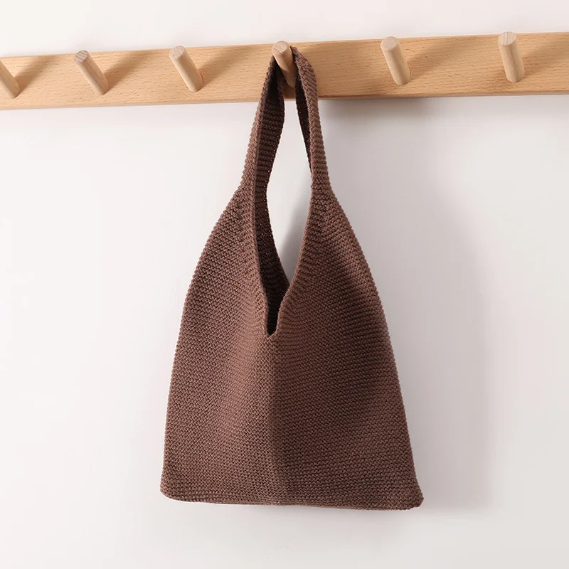 Lady Knitting Woolen Tote Bag Women Crochet Fashion Open Shopper Top-handle Bag 2023 Female Daily Handbag
Lady Knitting Woolen Tote Bag Women Crochet Fashion Open Shopper Top-handle Bag 2023 Female Daily Handbag