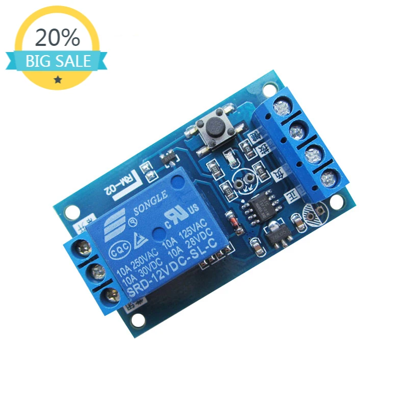 12V Bond Button Bistable Relay Module Car Modification Switch One Key Start and Stop Self-Locking
12V Bond Button Bistable Relay Module Car Modification Switch One Key Start and Stop Self-Locking