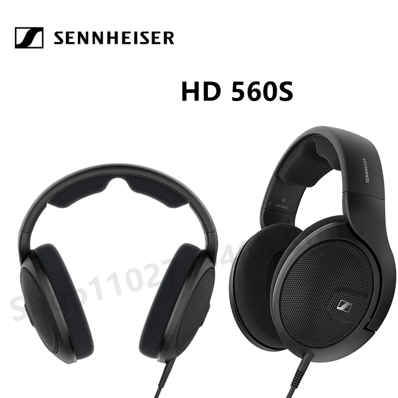 

Sennheiser HD 560s Over-The-Ear Audiophile Headphones Neutral Frequency Response Sound Field Open-Back Earcups Detachable Cable