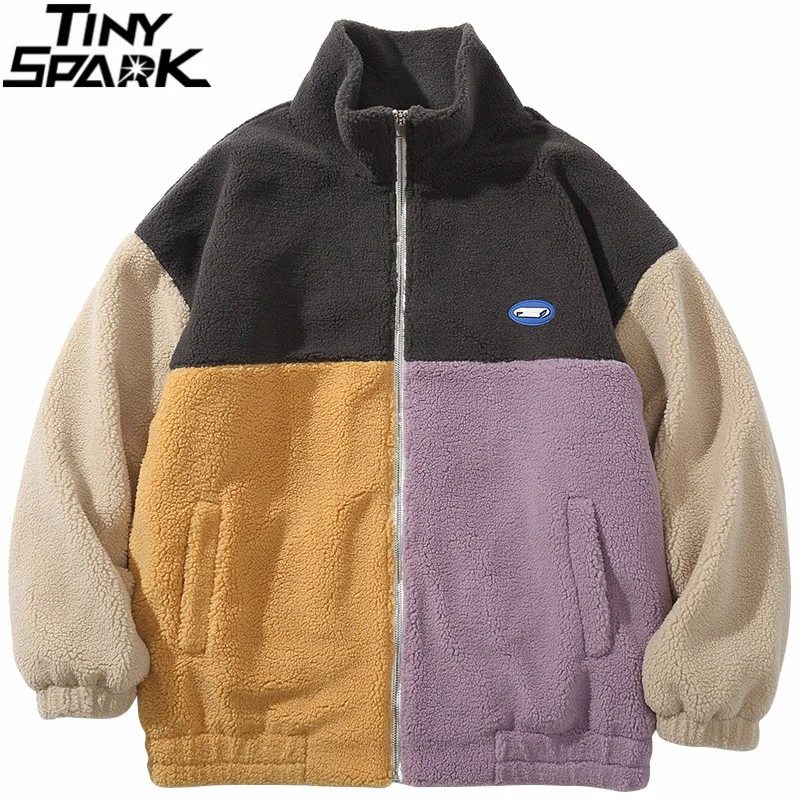 Hip Hop Streetwear Jacket Coat Color Block Patchwork Furry Jacket Harajuku Cotton Casual Jacket 2023 Men Winter Jacket Outwear
Hip Hop Streetwear Jacket Coat Color Block Patchwork Furry Jacket Harajuku Cotton Casual Jacket 2023 Men Winter Jacket Outwear