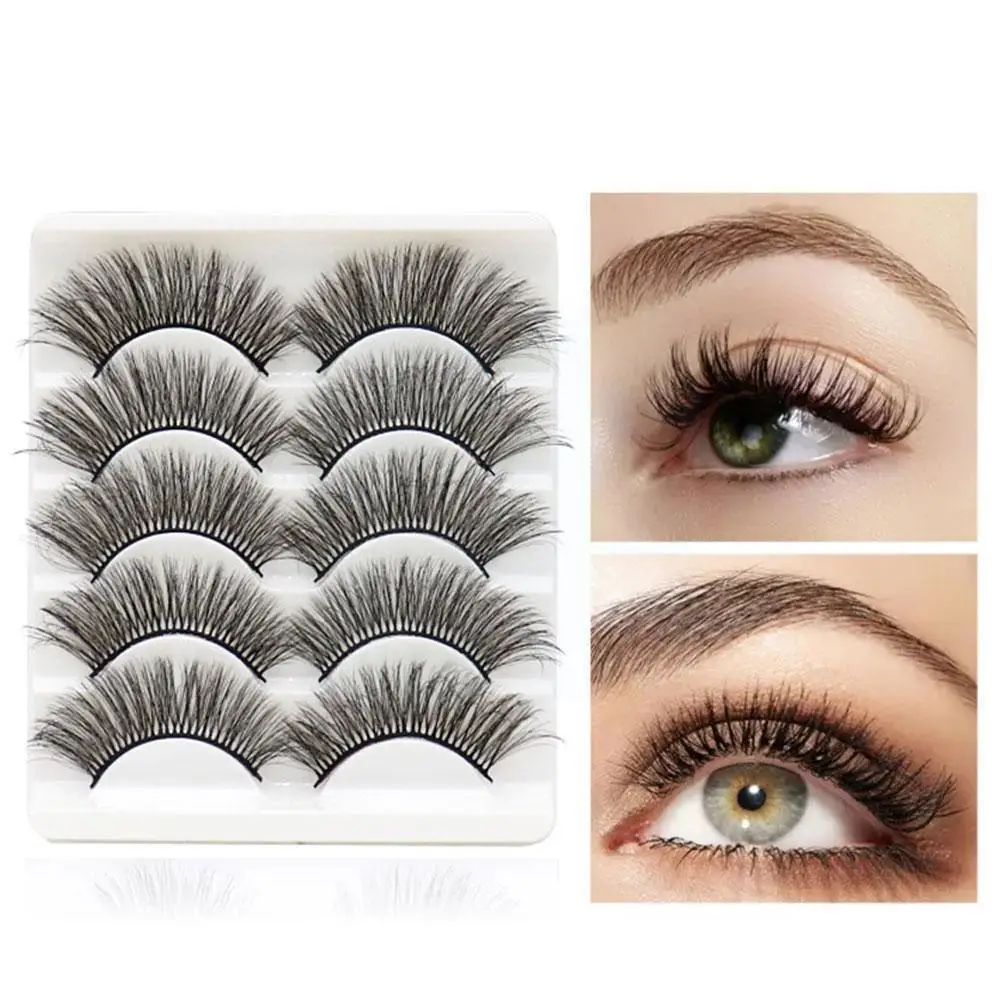 5 pairs Long Thick False Eyelashes Natural Curl simulation Eyelashes Beauty Volume Tools Makeup O7G7
5 pairs Long Thick False Eyelashes Natural Curl simulation Eyelashes Beauty Volume Tools Makeup O7G7
