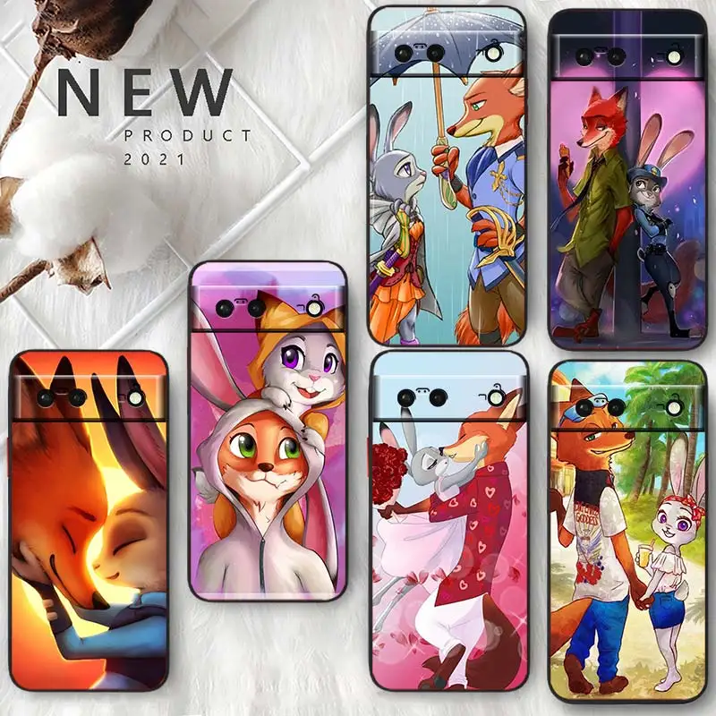 Disney Zootopia Zootropolis For Google Pixel 7 6 Pro 6A 5A 5 4 4A XL 5G Black Phone Case Coque Capa Soft TPU Silicone Fundas
Disney Zootopia Zootropolis For Google Pixel 7 6 Pro 6A 5A 5 4 4A XL 5G Black Phone Case Coque Capa Soft TPU Silicone Fundas