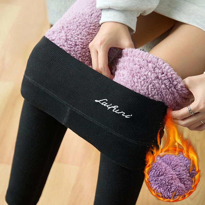 Winter Thick Warm Leggings Women Fashion High Waist Elastic Tight Fleece Trousers Female Solid Color Casual Stretchy Plush Pants
Winter Thick Warm Leggings Women Fashion High Waist Elastic Tight Fleece Trousers Female Solid Color Casual Stretchy Plush Pants