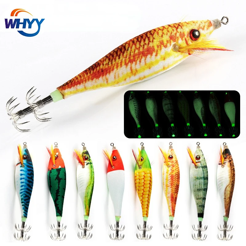WHYY Floating Squid Jigs Quality Artificial Wood Shrimps with Squid Hook Cuttlefish Octopus Baits Wobblers for Sea Fishing
WHYY Floating Squid Jigs Quality Artificial Wood Shrimps with Squid Hook Cuttlefish Octopus Baits Wobblers for Sea Fishing