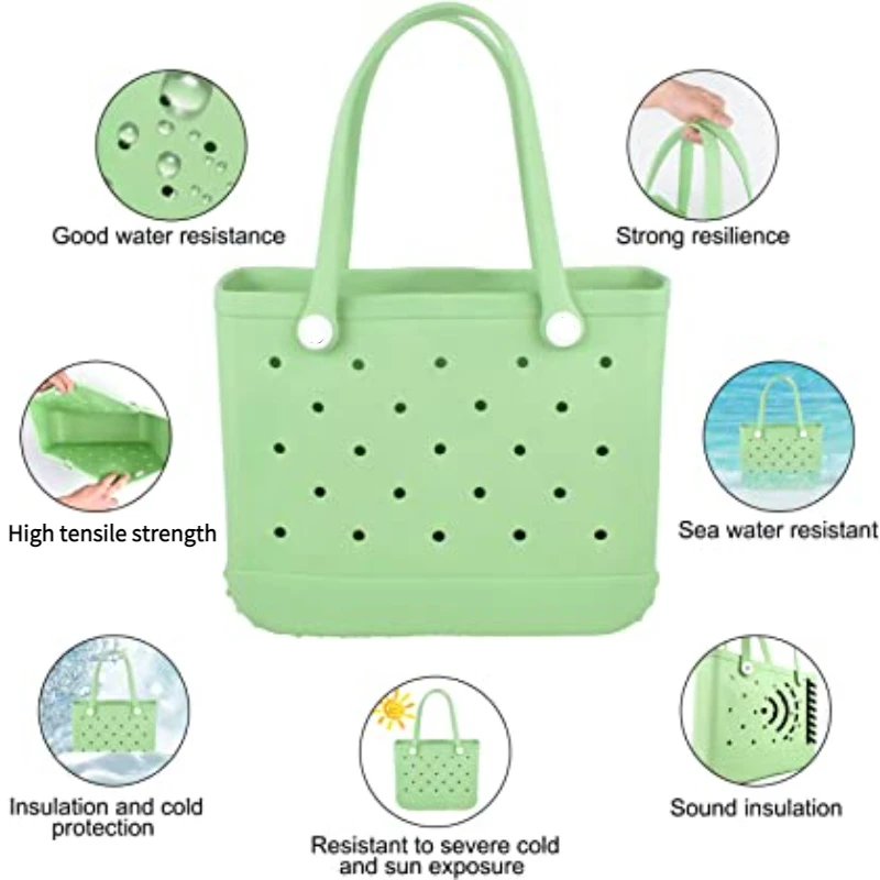 Outdoor Fashion EVA Hole bag Beach bag Storage bag Handbag Pet bag Waterproof Washable Crossbody Bag Shoulder Bags
Outdoor Fashion EVA Hole bag Beach bag Storage bag Handbag Pet bag Waterproof Washable Crossbody Bag Shoulder Bags