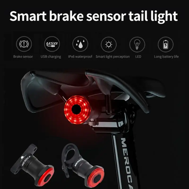Bicycle Smart Auto Brake Sensing Light IPX6 Waterproof Tail Light USB Rechargeable Cycling LED Bike Rear Light MTB Accessories
Bicycle Smart Auto Brake Sensing Light IPX6 Waterproof Tail Light USB Rechargeable Cycling LED Bike Rear Light MTB Accessories