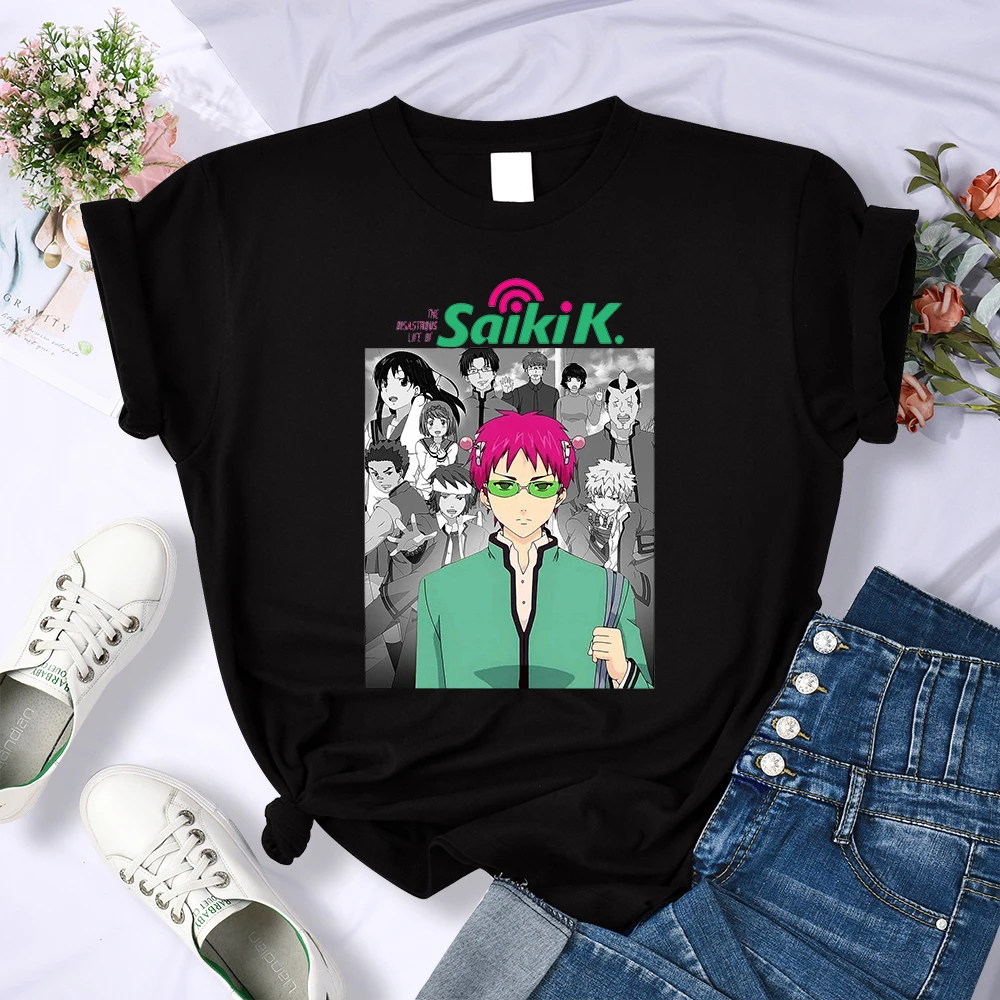 Japanese Manga Saiki Kusuo No Sainan Female T-Shirt Summer Cool Short Sleeve Breathable Brand Tops Street Hip Hop T Shirts
Japanese Manga Saiki Kusuo No Sainan Female T-Shirt Summer Cool Short Sleeve Breathable Brand Tops Street Hip Hop T Shirts