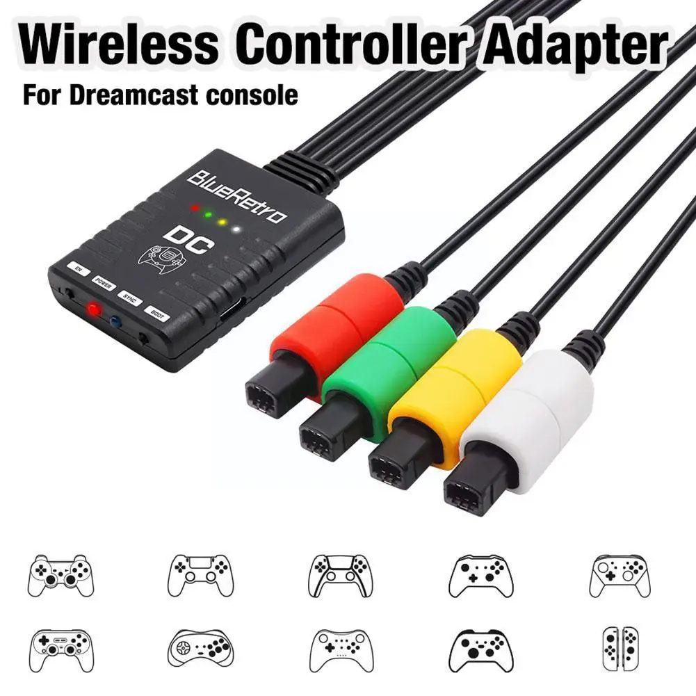 

BlueRetro Wireless Game Controller Adapter For SEGA DreamCast Console to PS3 PS4 PS5 8bitdo Switch Pro Wii Controllers N2L9