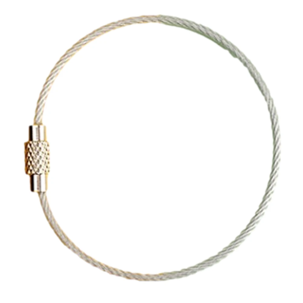 Outdoor Camping Wire Rope Key Ring Stainless Steel Circle Wire Chain Carabiner Stainless Steel Wire Rope Portable Camping Accs
Outdoor Camping Wire Rope Key Ring Stainless Steel Circle Wire Chain Carabiner Stainless Steel Wire Rope Portable Camping Accs