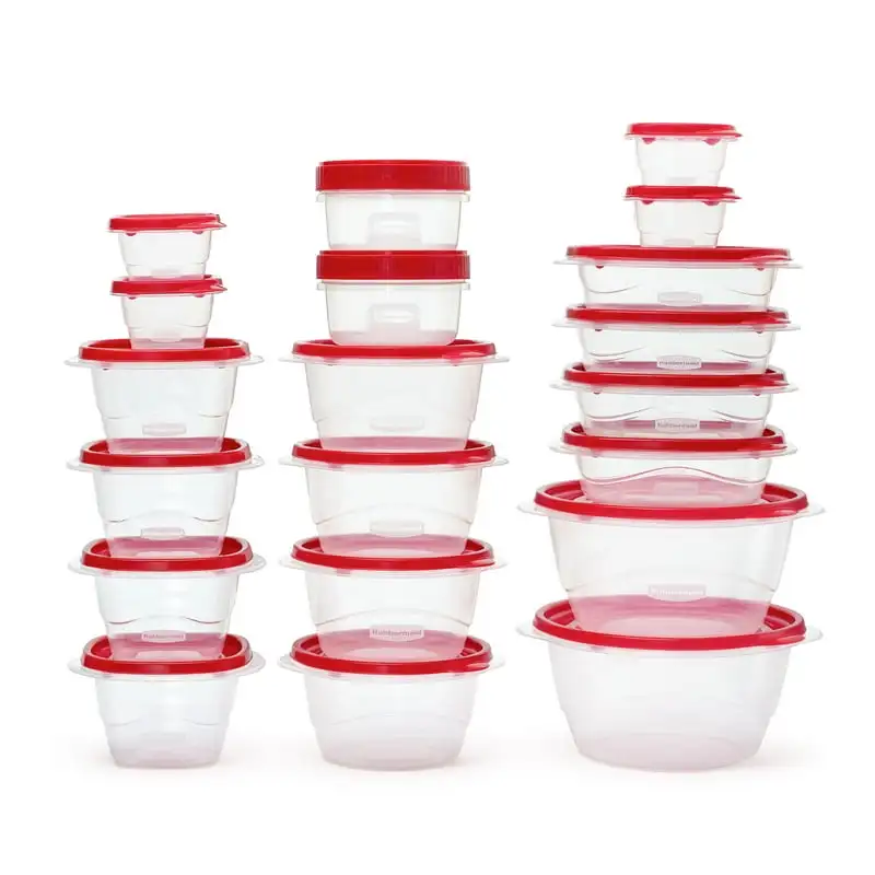 40 Piece Food Storage Set, Red, Total of 12.6 Qts Plastic food containers Food container with lid disposable Sushi container Con
40 Piece Food Storage Set, Red, Total of 12.6 Qts Plastic food containers Food container with lid disposable Sushi container Con