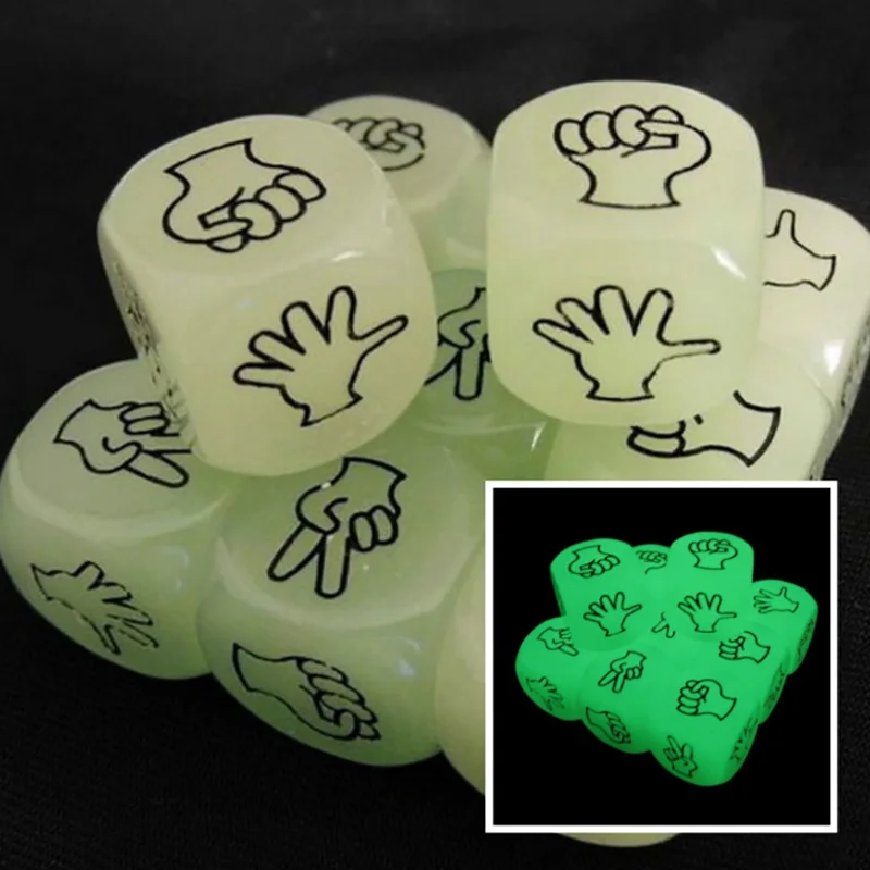 50 PCS Fluorescence Mora Dice Creative Design 2*2 cm Finger-guessing Game For KTV Bar Game Green Resin Material
50 PCS Fluorescence Mora Dice Creative Design 2*2 cm Finger-guessing Game For KTV Bar Game Green Resin Material