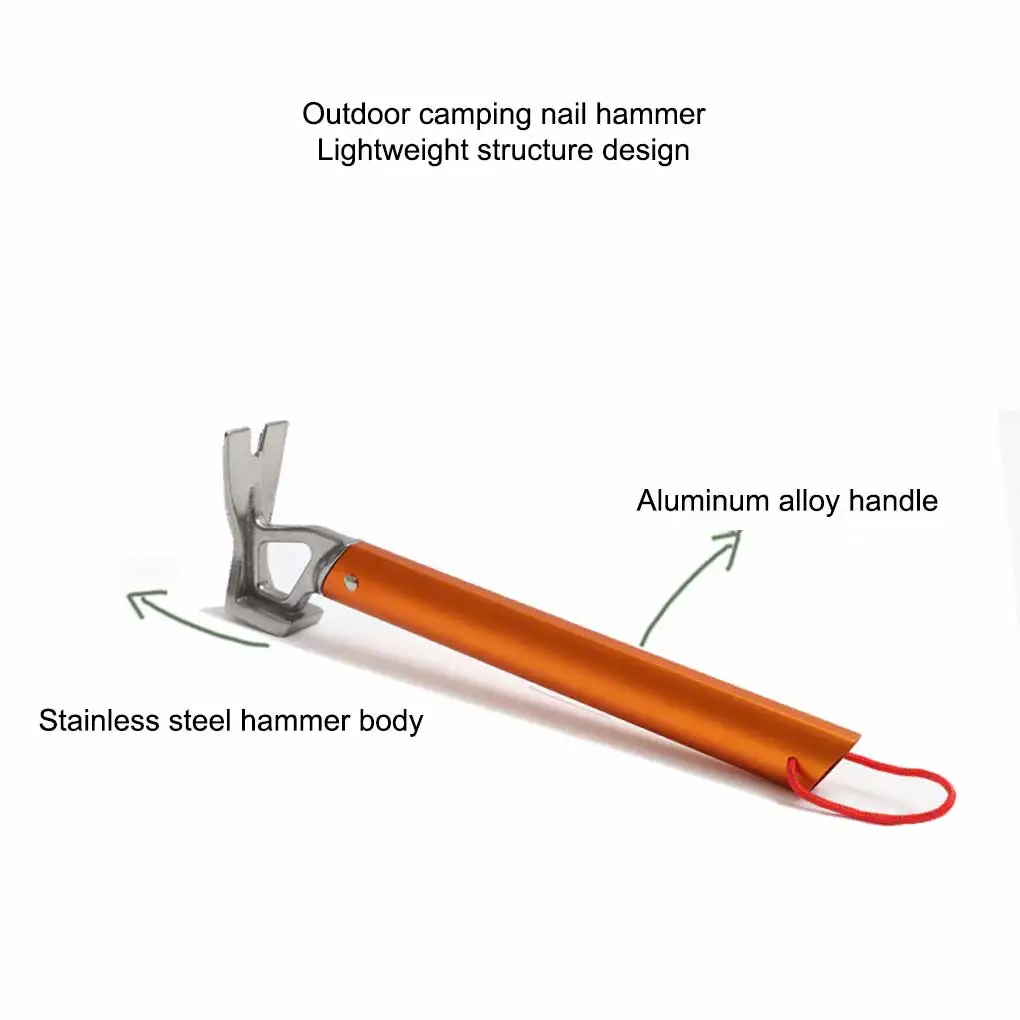 Tent Hammer Nail Puller Camping Tools Hiking Equipment Peg Pullers 
Tent Hammer Nail Puller Camping Tools Hiking Equipment Peg Pullers