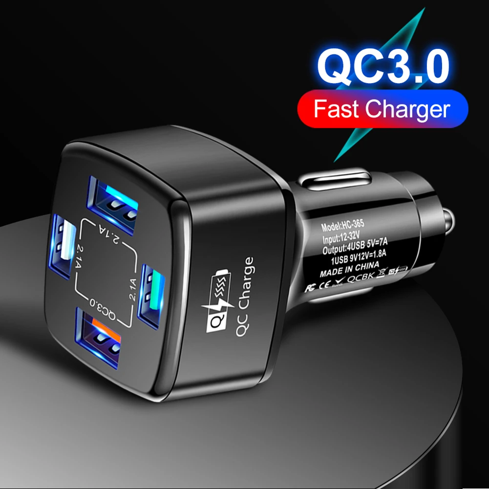 Автомобильное зарядное устройство 7A QC3.0 с 4usb-портами, многопортовое автомобильное зарядное устройство из АБС-пластика и алюминиевого сплав...
Автомобильное зарядное устройство 7A QC3.0 с 4usb-портами, многопортовое автомобильное зарядное устройство из АБС-пластика и алюминиевого сплав...