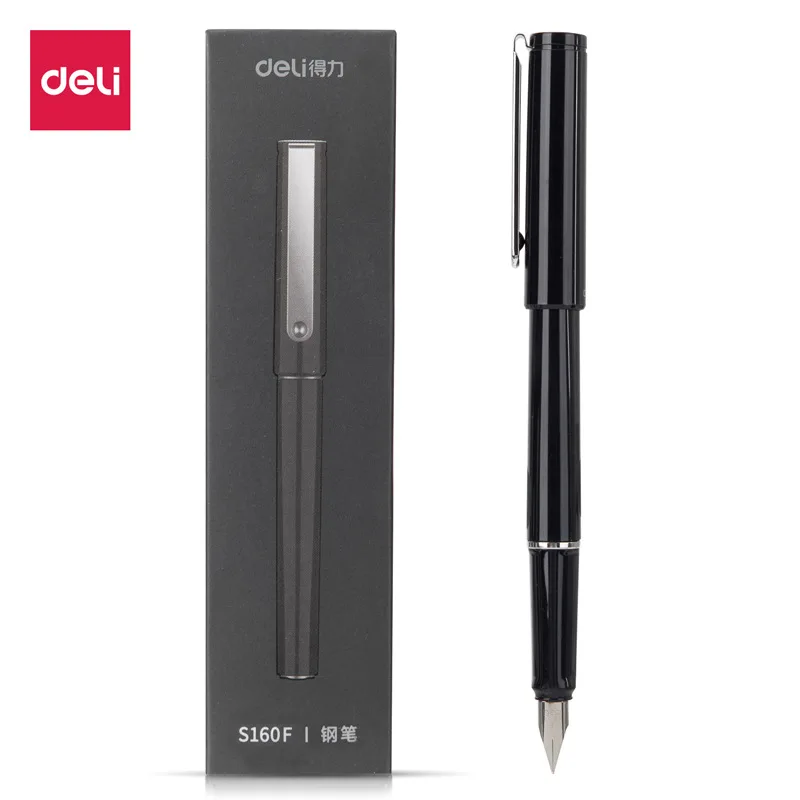 Deli Black Fountain Pen 0.5MM EF/F Tip Business Student Writing Canetas School Office Stylo Fountain Stationery Supplies
Deli Black Fountain Pen 0.5MM EF/F Tip Business Student Writing Canetas School Office Stylo Fountain Stationery Supplies