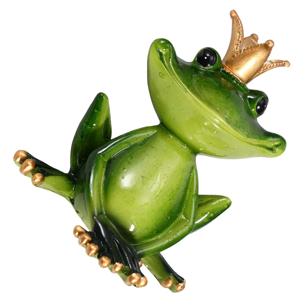 Green Frog King Statue Collectible Handmade Resin Mascot for Home Office Decoration 
Green Frog King Statue Collectible Handmade Resin Mascot for Home Office Decoration