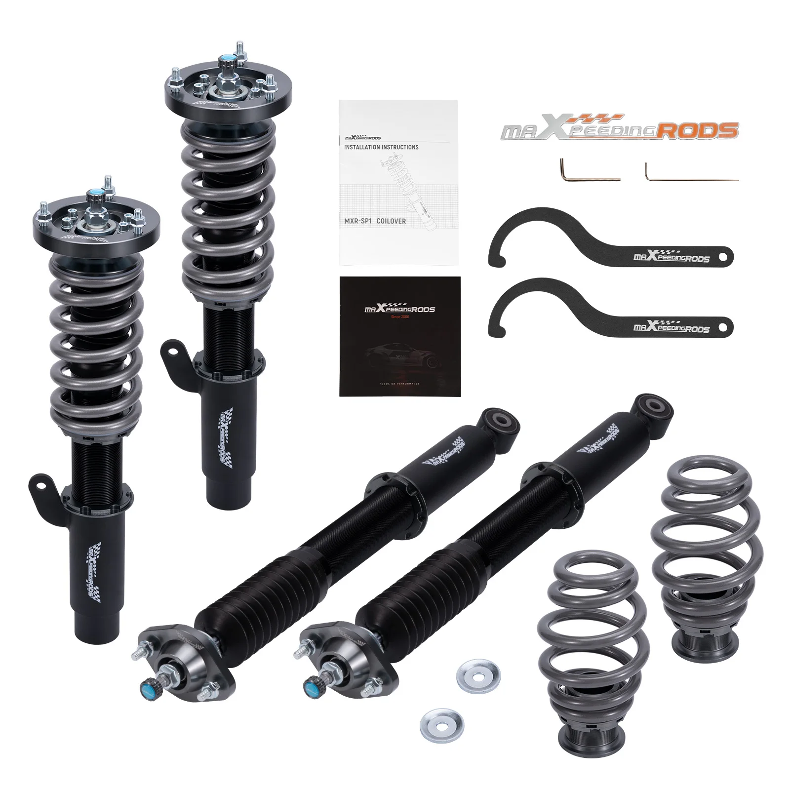 24 Way Damper Full Coilovers Suspension Kit For BMW E46 316i 318i 320i 325i 328i Coilovers Damper Kit
24 Way Damper Full Coilovers Suspension Kit For BMW E46 316i 318i 320i 325i 328i Coilovers Damper Kit
