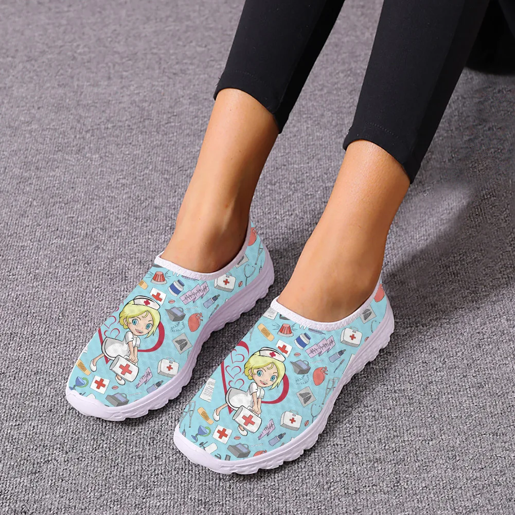 ELVISWORDS Lightweight Soft Mesh Sneakers Casual Nurse Shoes for Hospital Worker Women Cartoon Nurse Girls Pattern Flat Footwear
ELVISWORDS Lightweight Soft Mesh Sneakers Casual Nurse Shoes for Hospital Worker Women Cartoon Nurse Girls Pattern Flat Footwear