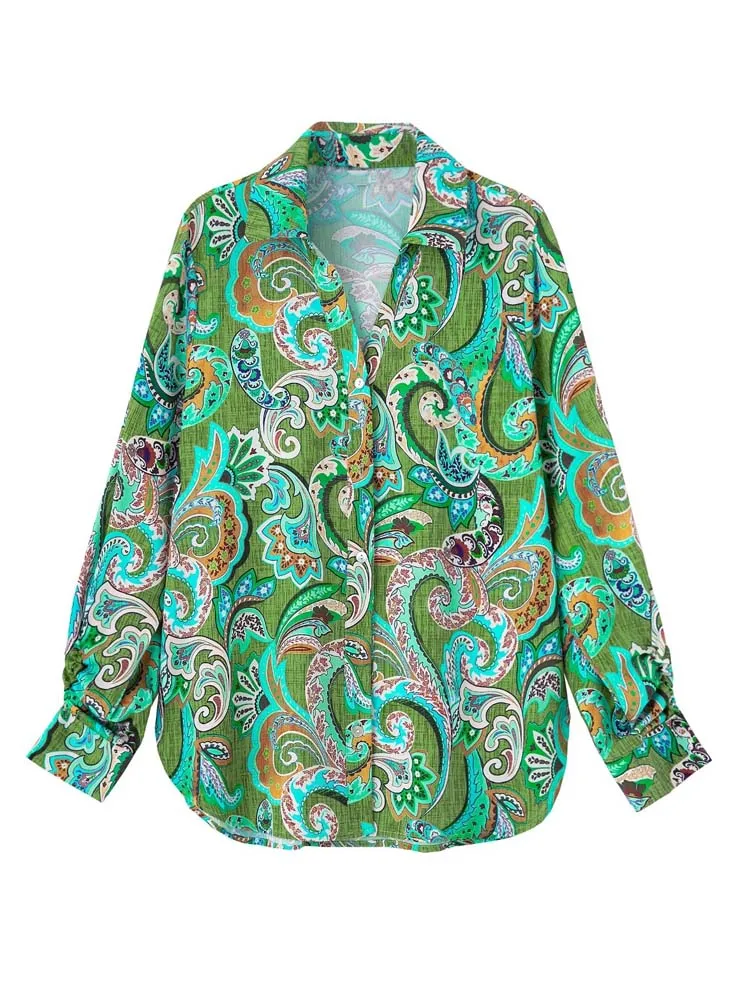 2022 Summer Women Satin Shirts Blouses Tops Fashion Print Long Sleeve Turn-down Collar Female Elegant Street Top Clothes
2022 Summer Women Satin Shirts Blouses Tops Fashion Print Long Sleeve Turn-down Collar Female Elegant Street Top Clothes