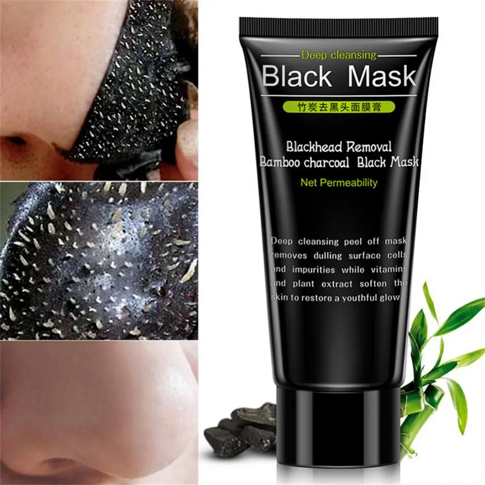 

Facial Blackhead Remover Mask Cream Charcoal Skin Care Shrink Pores Acne Black Head Removal Nose Cleansing Purifying Peel Type