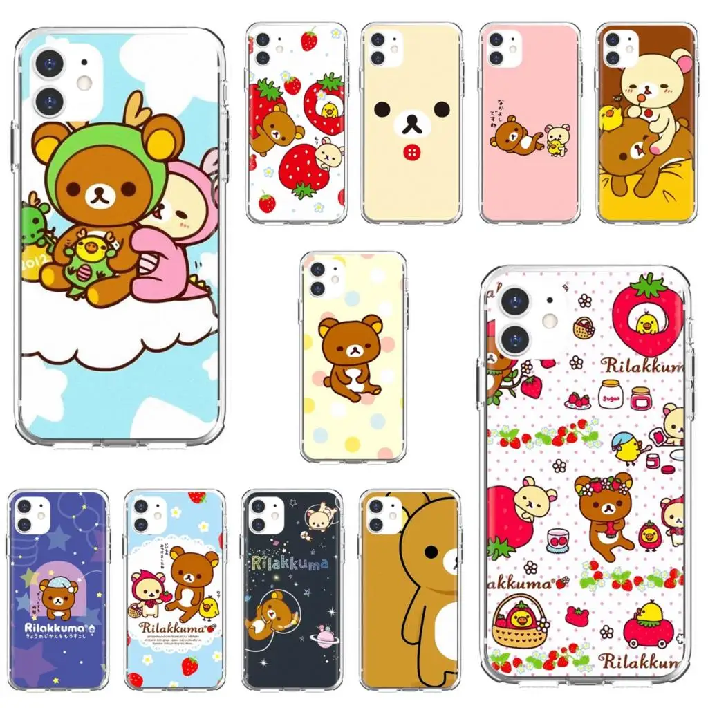For iPhone 10 11 12 13 Mini Pro 4S 5S SE 5C 6 6S 7 8 X XR XS Plus Max 2020 Japan-Rilakkuma-Teddy-Relax-Bear Silicone Skin Case
For iPhone 10 11 12 13 Mini Pro 4S 5S SE 5C 6 6S 7 8 X XR XS Plus Max 2020 Japan-Rilakkuma-Teddy-Relax-Bear Silicone Skin Case
