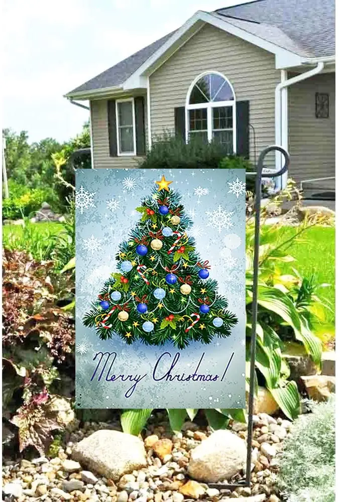 Colorful Christmas Tree Garden Flag House Banner, Winter Happy New Year Decorative Flag for Party Yard Home Outdoor Decor Banner
Colorful Christmas Tree Garden Flag House Banner, Winter Happy New Year Decorative Flag for Party Yard Home Outdoor Decor Banner