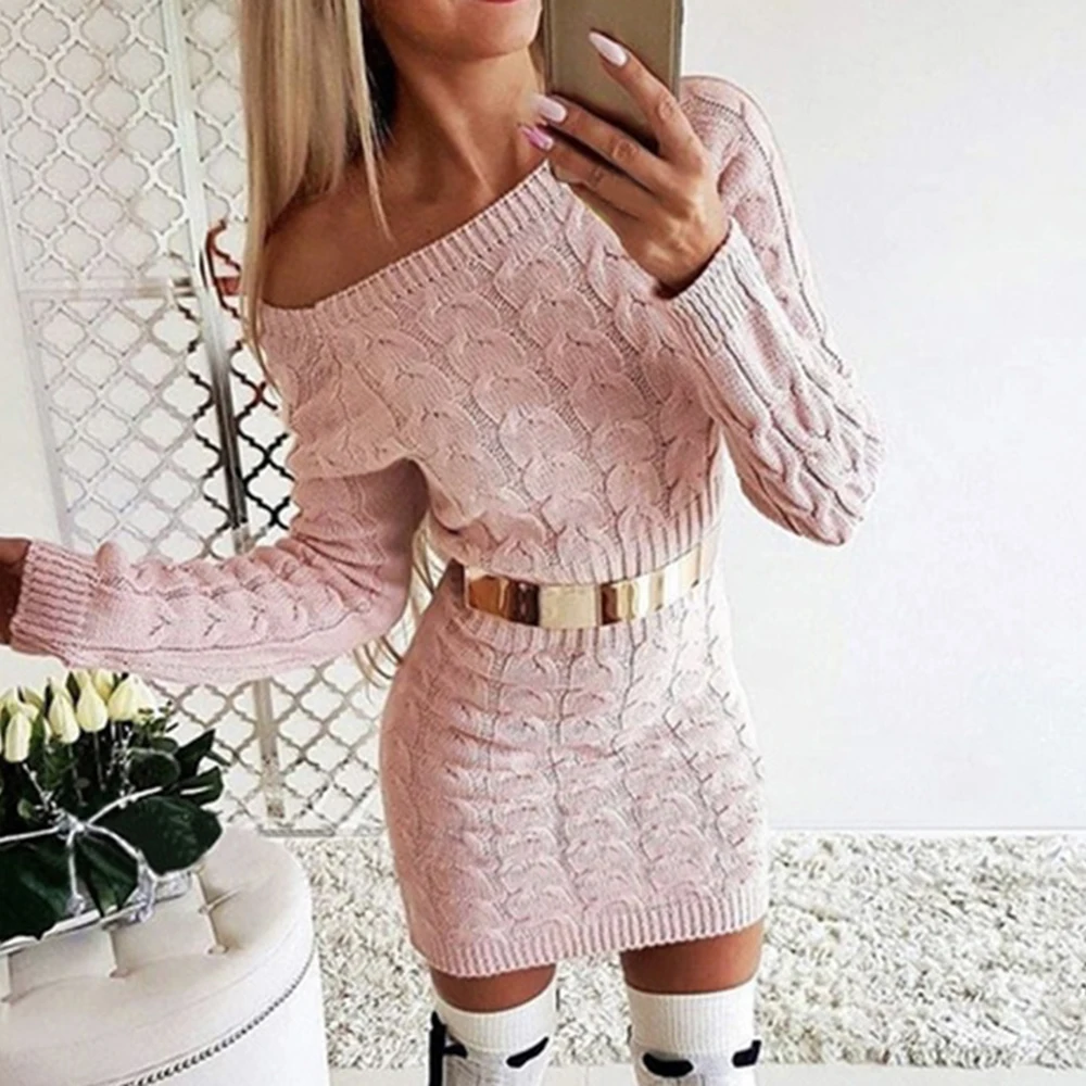New 2021 Knitted Autumn Casual Sexy Slim High Waist Strapless Sweater Dress Women's Fashion Winter Warm Knitted Mini Dress
New 2021 Knitted Autumn Casual Sexy Slim High Waist Strapless Sweater Dress Women's Fashion Winter Warm Knitted Mini Dress