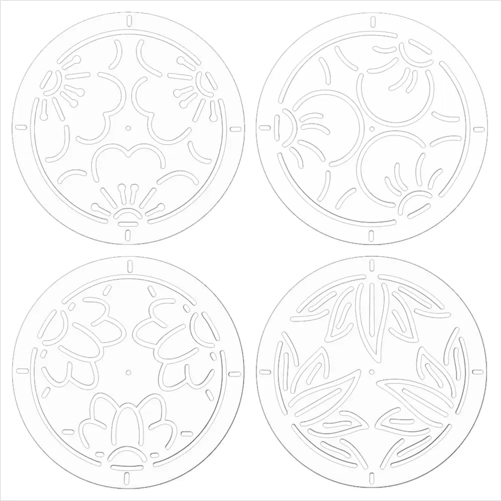 4 шт. акриловые трафареты Сашико 4,5 дюйма цветочные
4 шт. акриловые трафареты Сашико 4,5 дюйма цветочные