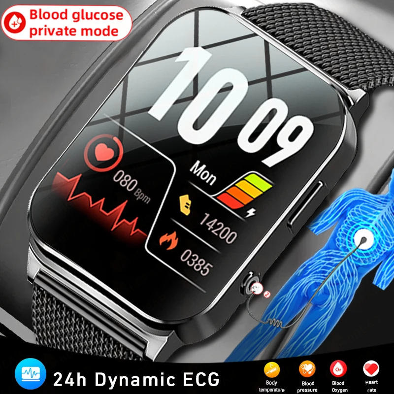 ChiBear ECG+PPG Blood Sugar Smart Watch Мужчины Женщины 1.83 дюйма полный сенсорный часы Спорт Фитнес трекер Водонепроницаемый Smartwatch Дамы
ChiBear ECG+PPG Blood Sugar Smart Watch Мужчины Женщины 1.83 дюйма полный сенсорный часы Спорт Фитнес трекер Водонепроницаемый Smartwatch Дамы
