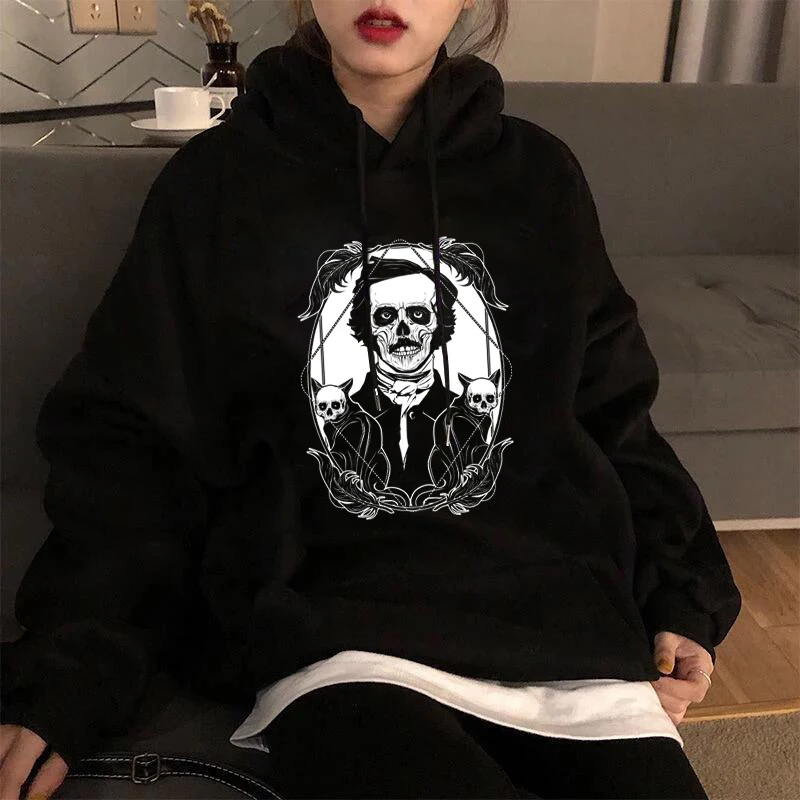Y2k The Black Cat Print Women Winter O-Neck Long Sleeve Pullover Gothic Hip Hop Hoodie Rock Hipster Hoodies Streetwear Clothing
Y2k The Black Cat Print Women Winter O-Neck Long Sleeve Pullover Gothic Hip Hop Hoodie Rock Hipster Hoodies Streetwear Clothing