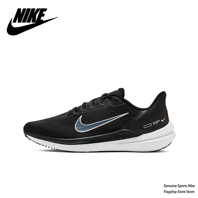

Оригинальные мужские беговые кроссовки Nike Zoom Winflo 9, дышащие черные низкие кроссовки DD6203-001