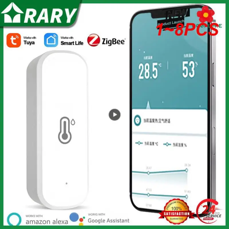 1~8PCS Tuya ZigBee/wifi Smart Temperature And Humidity Sensor Battery Powered ZigBee Smart Home Security Work With Alexa
1~8PCS Tuya ZigBee/wifi Smart Temperature And Humidity Sensor Battery Powered ZigBee Smart Home Security Work With Alexa