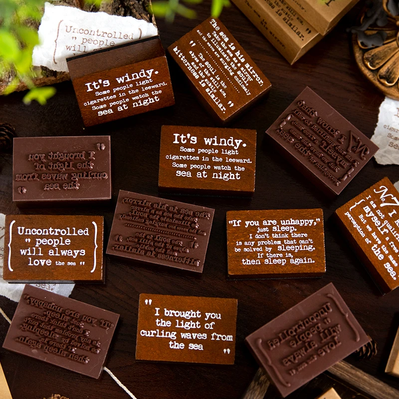 1pc English seal Wooden Rubber Stamps DIY Scrapbooking Journal Decoration School Supplies junk journal supplies 
1pc English seal Wooden Rubber Stamps DIY Scrapbooking Journal Decoration School Supplies junk journal supplies